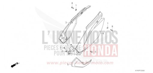 COUVERCLE LATERAL CRF110FR de 2024